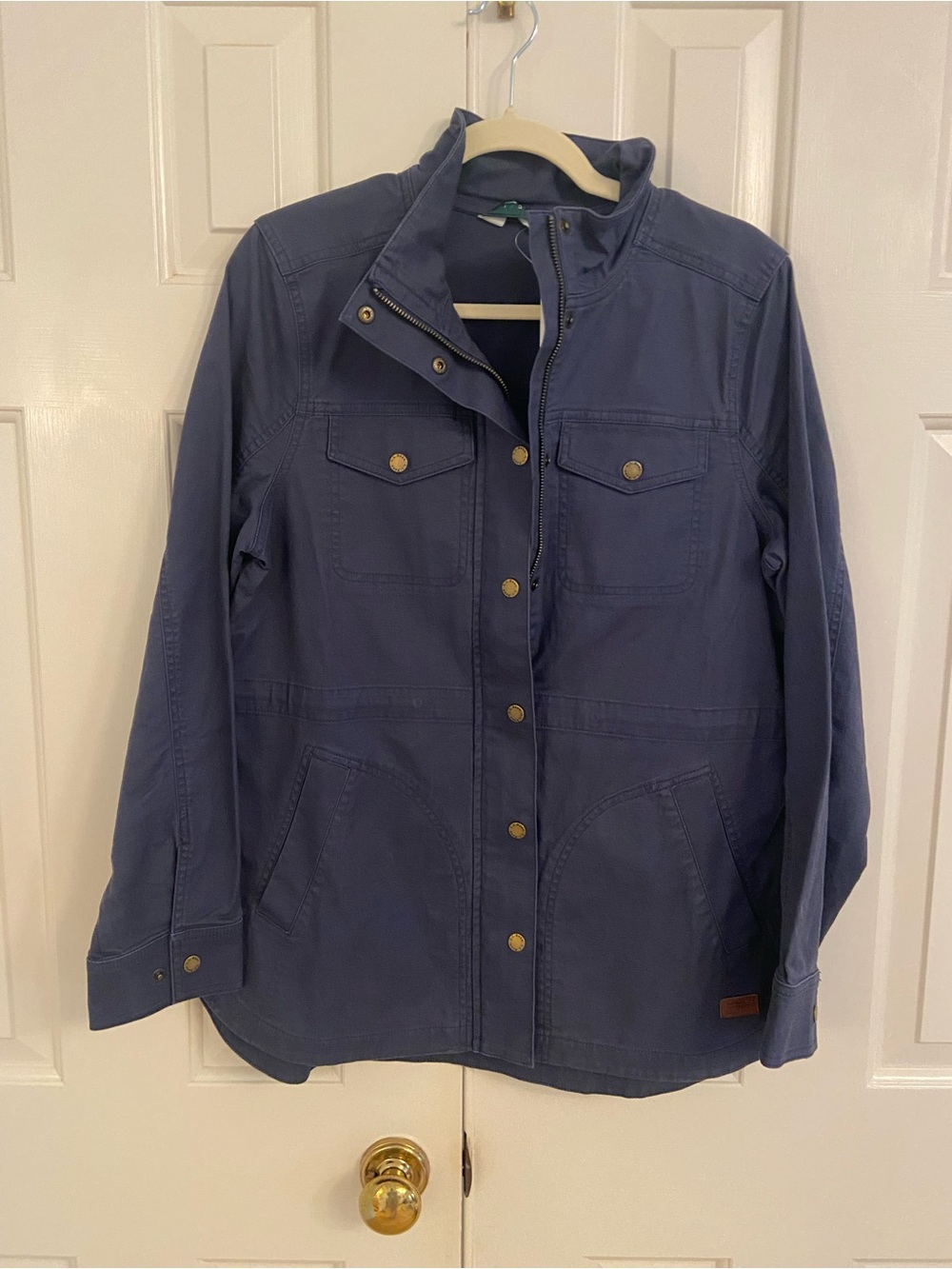 L.L. Bean Navy Utility Field Jacket with Snap Front